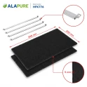 Alapure Kohlefilter passend für Sauter 74X5766 / AK505AE1 (2Stk)