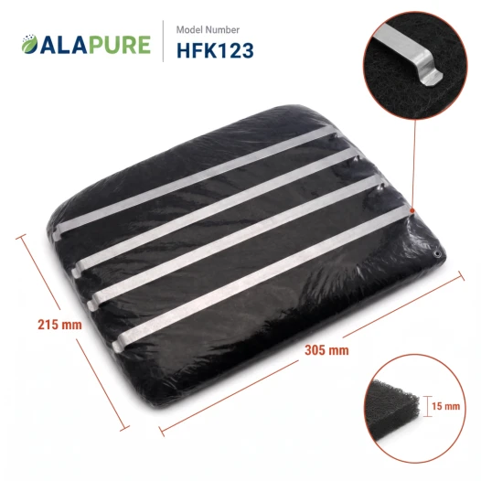 Alapure Kohlefilter passend für Sauter 71X0704 (2Stk)