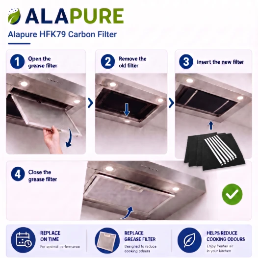 Alapure HFK79 Kohlefilter passend für Brandt Kohlefilter 74X1272
