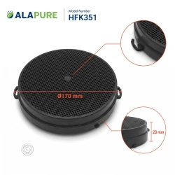 Alapure Aktivkohlefilter geeignet für Airlux CR2000 (2er-Pack)