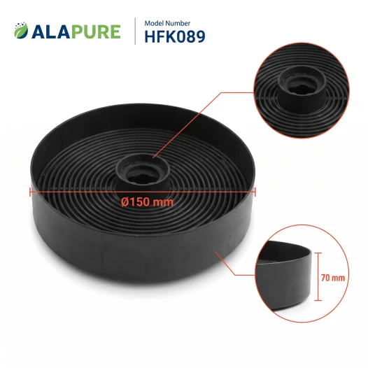 Alapure-Kohlefilter, passend für Gorenje FWK-130 / 408994 / AH122 (2 Stück)