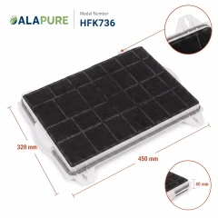 Alapure Aktivkohlefilter geeignet für Bosch 00460736 / 460736