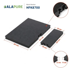 Alapure CleanAir Plus Aktivkohlefilter geeignet für Neff 11018700 / Z51AIA0X0