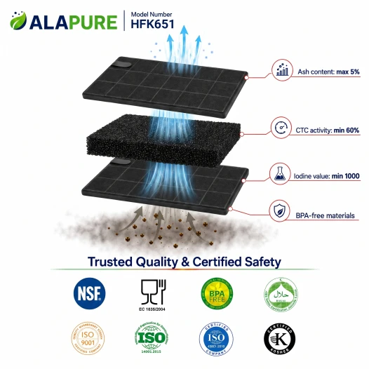 Alapure Kohlefilter passend für Ikea 482000005727 (2 St.)