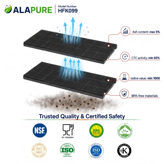 Alapure Kohlefilter passend für Brandt 70X1710 / KF12