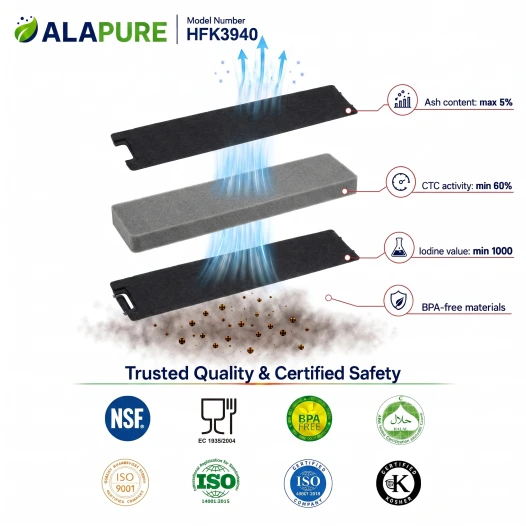 Alapure HFK3940 Passend für Miele Kohlefilter DKF13-1