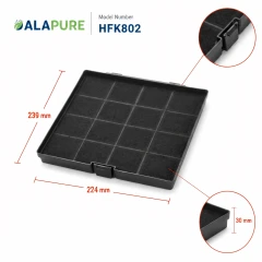 Alapure Aktivkohlefilter geeignet für Arthur Martin AFC990W / 9029793693