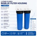 2-stufiger 20-Zoll-BigBlue-Filter Gehäuseanschluss 1-Zoll