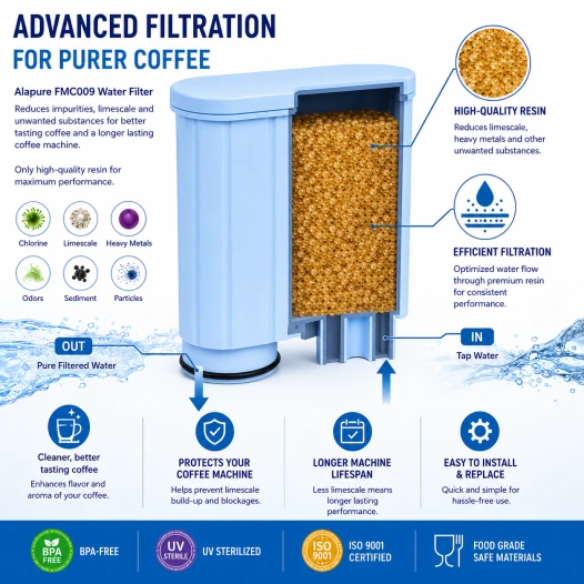 Alapure Wasserfilter passend für Philips Saeco / CA6903 AquaClean