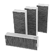 Alapure CleanAir Aktivkohlefilter set geeignet für Bosch 17007113 / HEZ9VRUD0