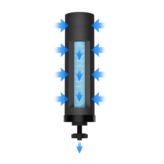 Alapure Wasserfilterelemente geeignet für Black Berkey