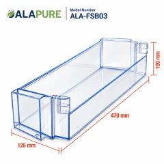 Alapure Kühlschrank Flaschenfach geeignet für Bosch 472x121x99mm / 00744473