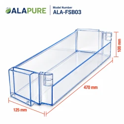 Alapure Flaschenablage geeignet für Bosch Kühlschrank 00709646 / 470x130 mm