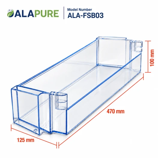 Alapure Kühlschrank Flaschenfach passend für Bosch 472x122mm / 00746691