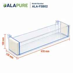 Alapure Flaschenablage geeignet für Bosch Kühlschrank 704760 / 00704760 / 470x125 mm