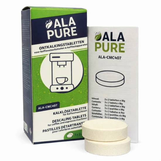 Alapure Entkalkungstabletten geeignet für Bosch 00312453 / 00311864 / 311556 / TCZ6002 / TZ60002 (6 St.)