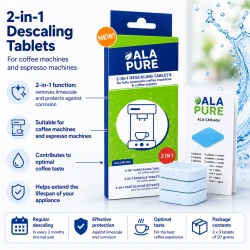 Alapure 2 in 1 Entkalkungstabletten 2-in-1-Funktion ALA-CMC404 (3x3 St.)