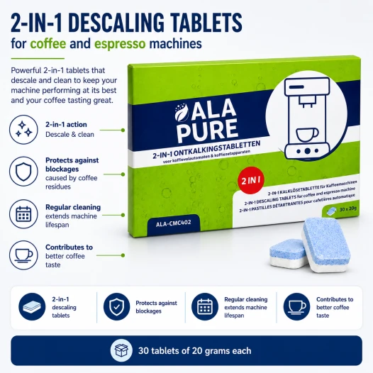 Alapure Universal 2-in-1 Entkalkungstabletten 20g ALA-CMC402 (30 Stck.)