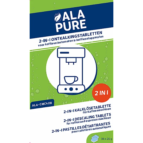 Alapure 2 in 1 Entkalkungstabletten geeignet für Jura 70751 (36 Stück)