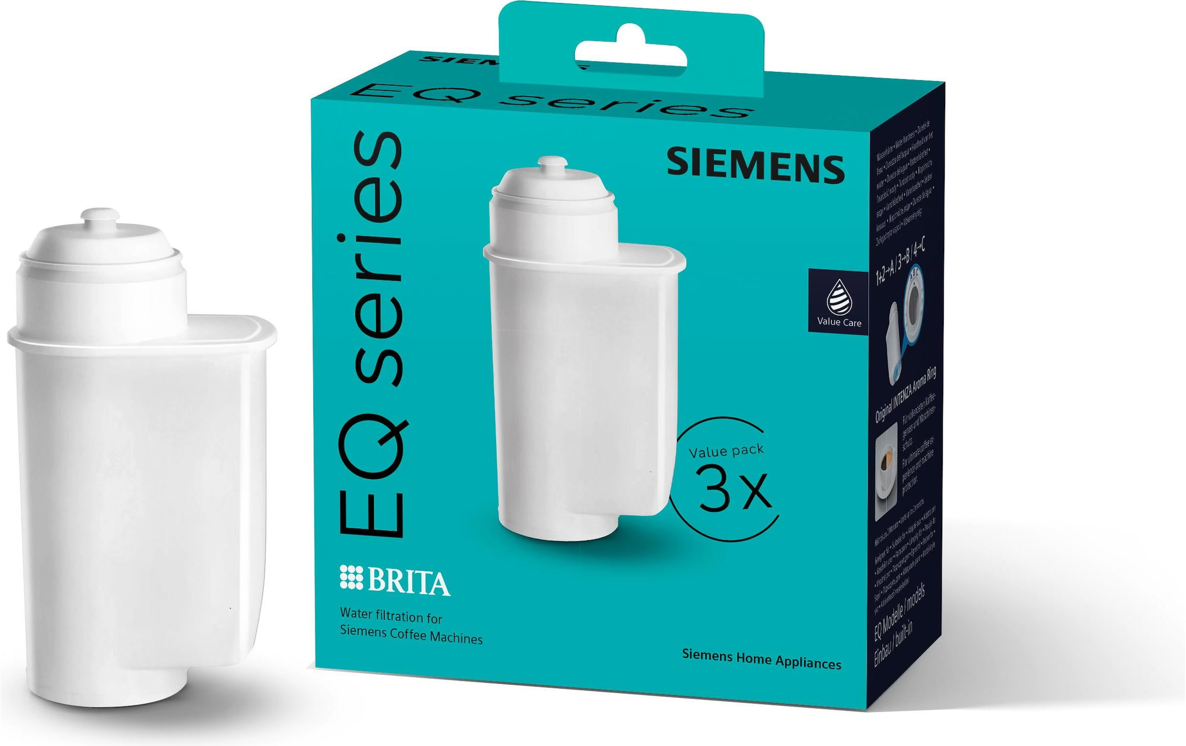 Siemens EQ.Series Wasserfilter 17005980 / TZ70033A / 17008808 / Brita Intenza (3er-Pack)