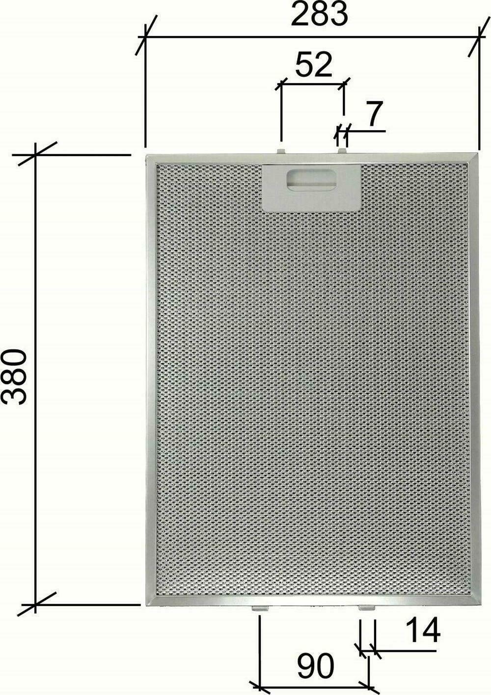 Elica Metallfilter GF03QB 380x283x9mm