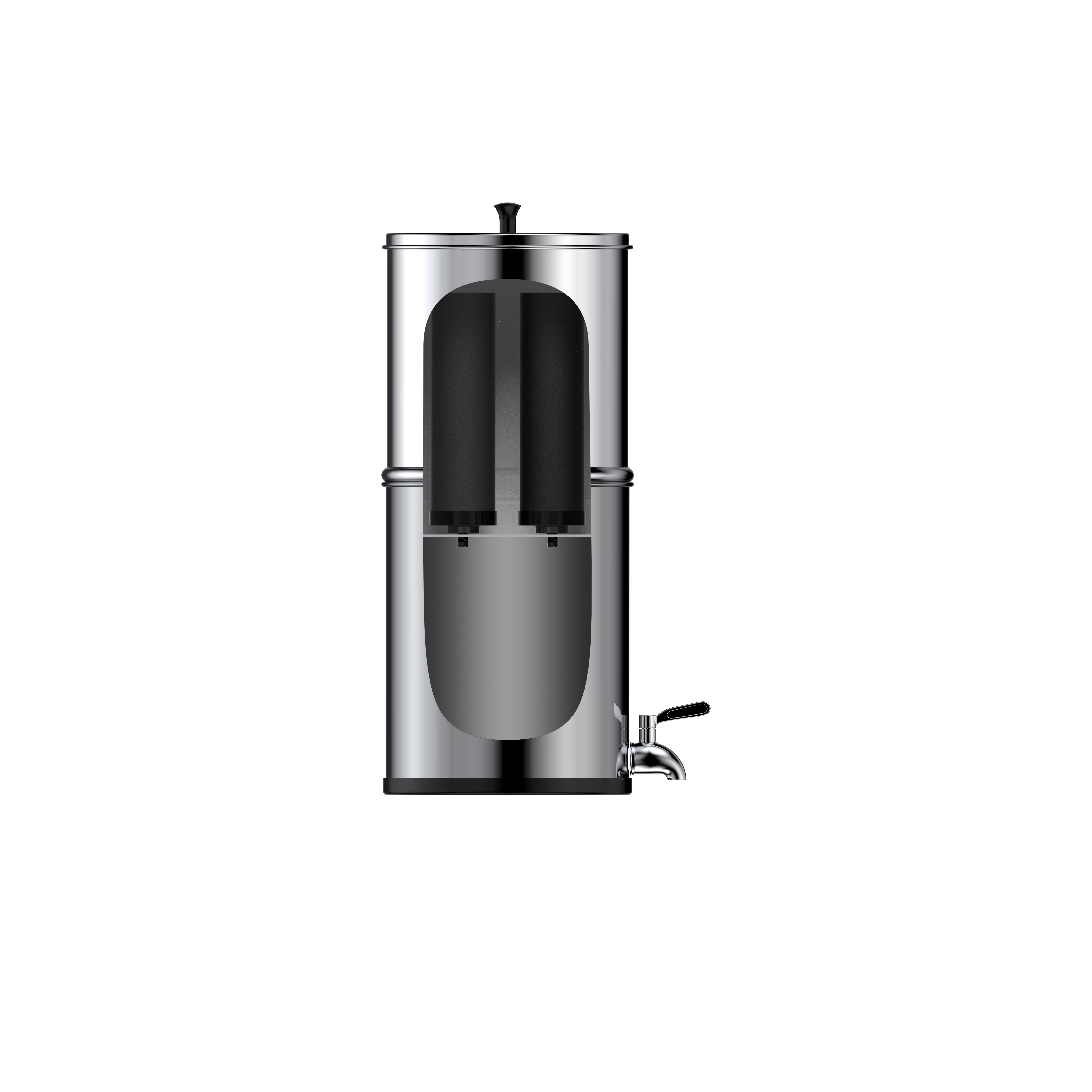Alapure OWF020 Schwerkraft Edelstahl 8, 5 Liter Schwerkraftfiltration Set