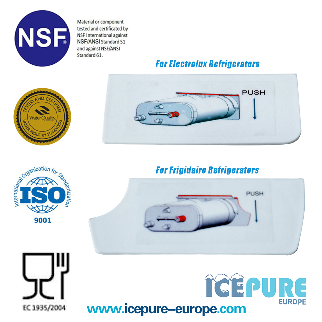 Alapure Wasserfilter geeignet für EcoAqua EFF-6029A