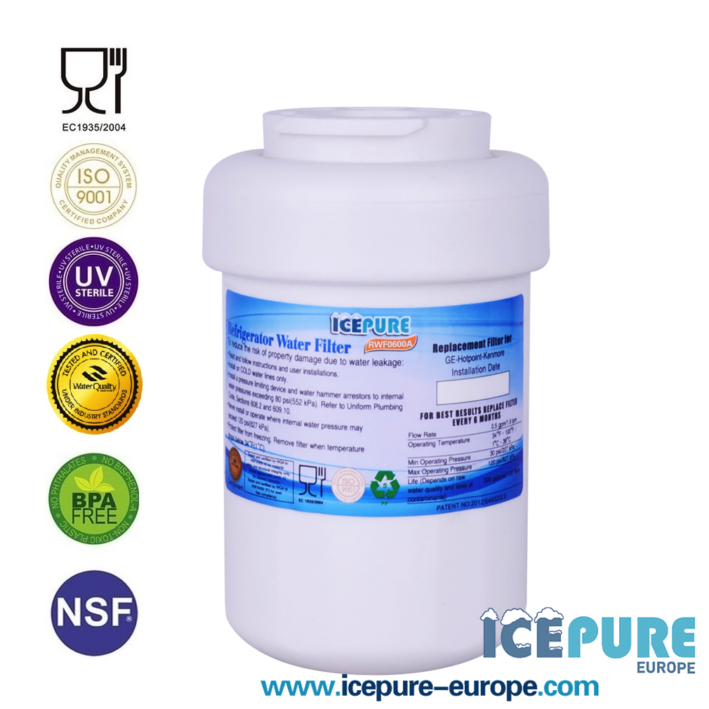 Icepure Wasserfilter geeignet für GE MWF Smartwater