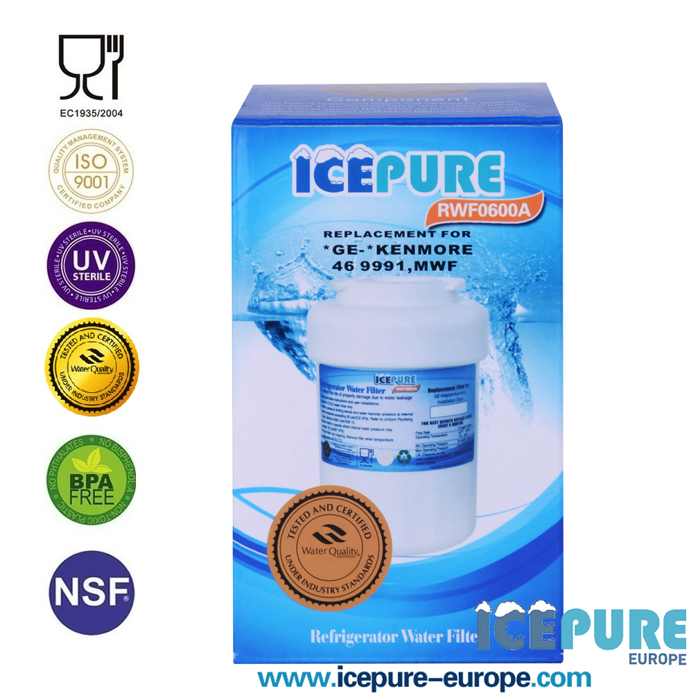 Icepure Wasserfilter geeignet für GE MWF Smartwater