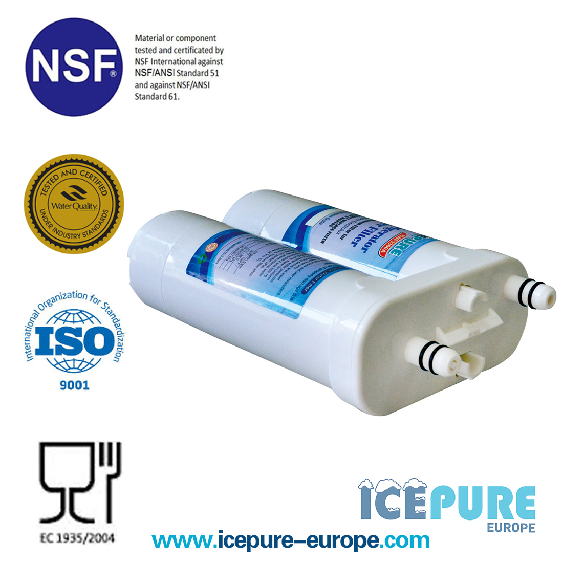 Alapure Wasserfilter geeignet für EcoAqua EFF-6029A