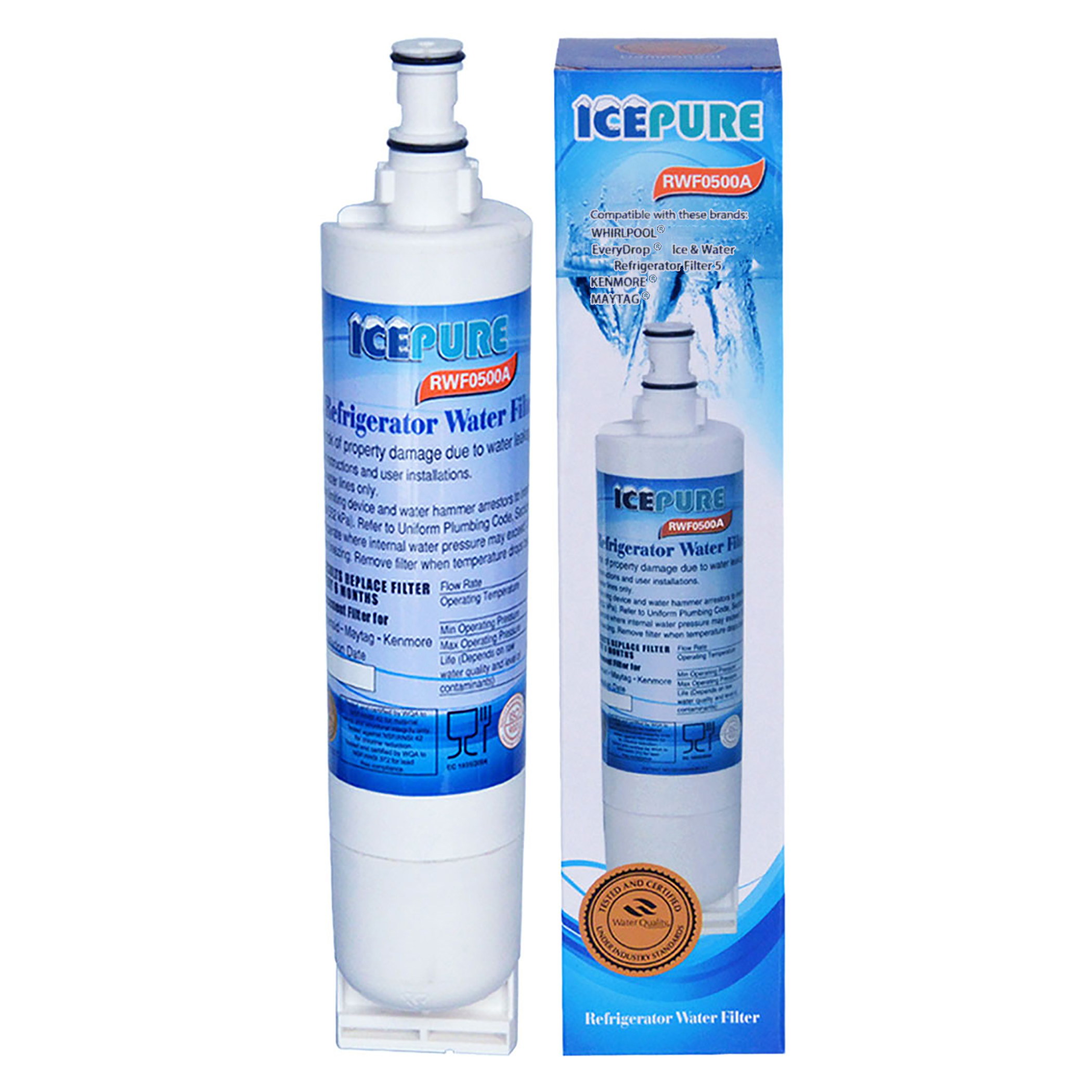 Icepure Wasserfilter geeignet für Whirlpool SBS200 / 484000008726