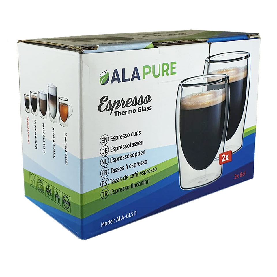 Alapure Doppelwandige Espresso-Thermogläser ALA-GLS11