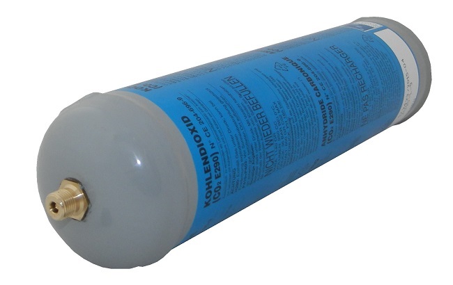 Ozof Sparq E290 Flasche / Sauerstoff Füllung 600 Gramm / Kohlensäure Kartusche