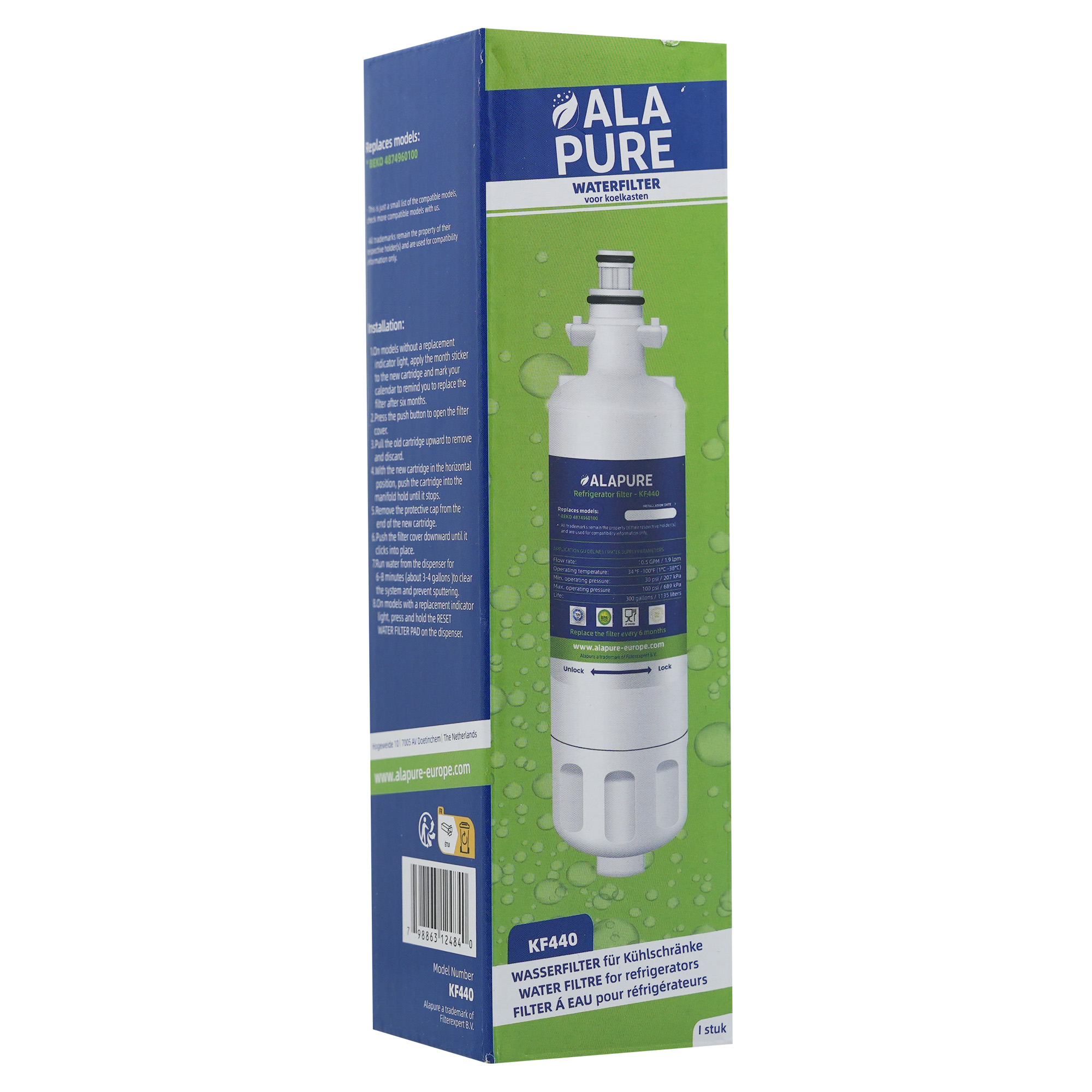 Alapure Wasserfilter geeignet für Kuppersbusch 4874960100