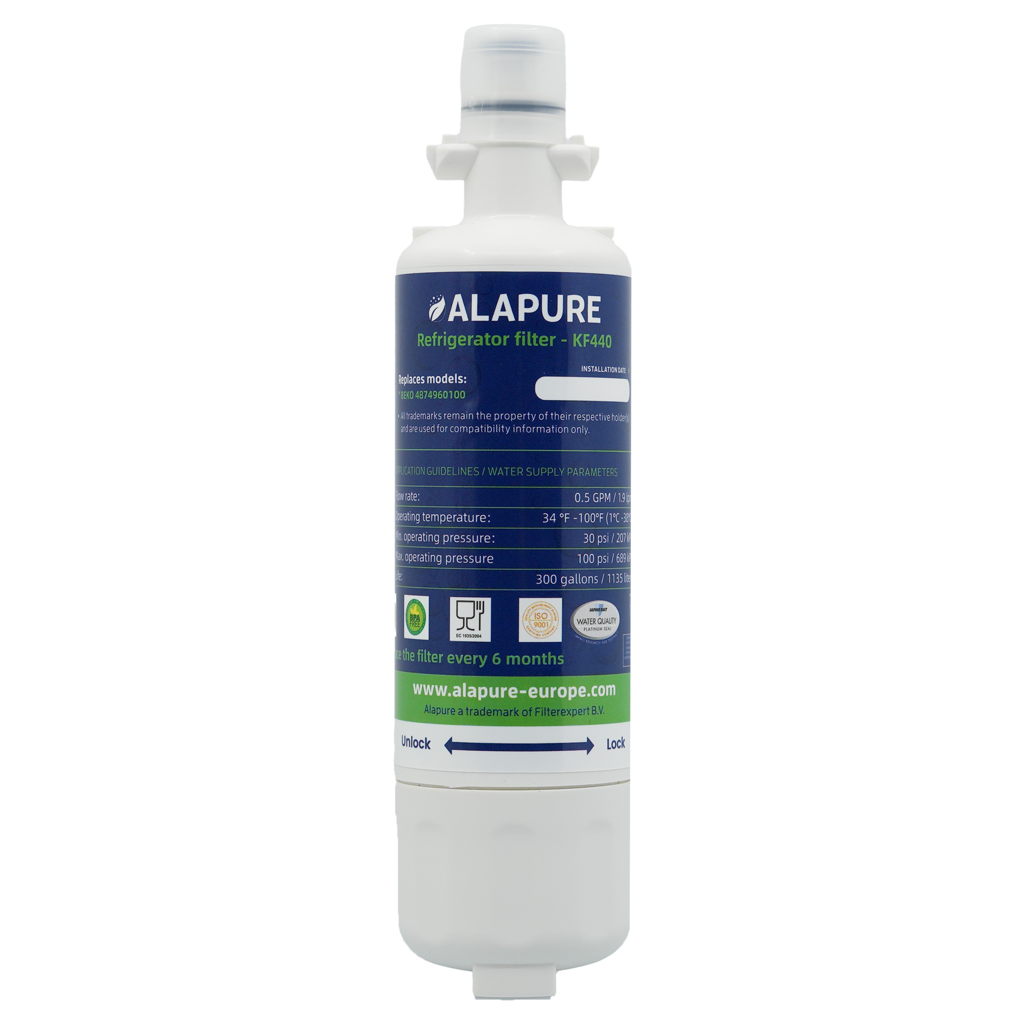 Alapure Wasserfilter geeignet für Kuppersbusch 4874960100