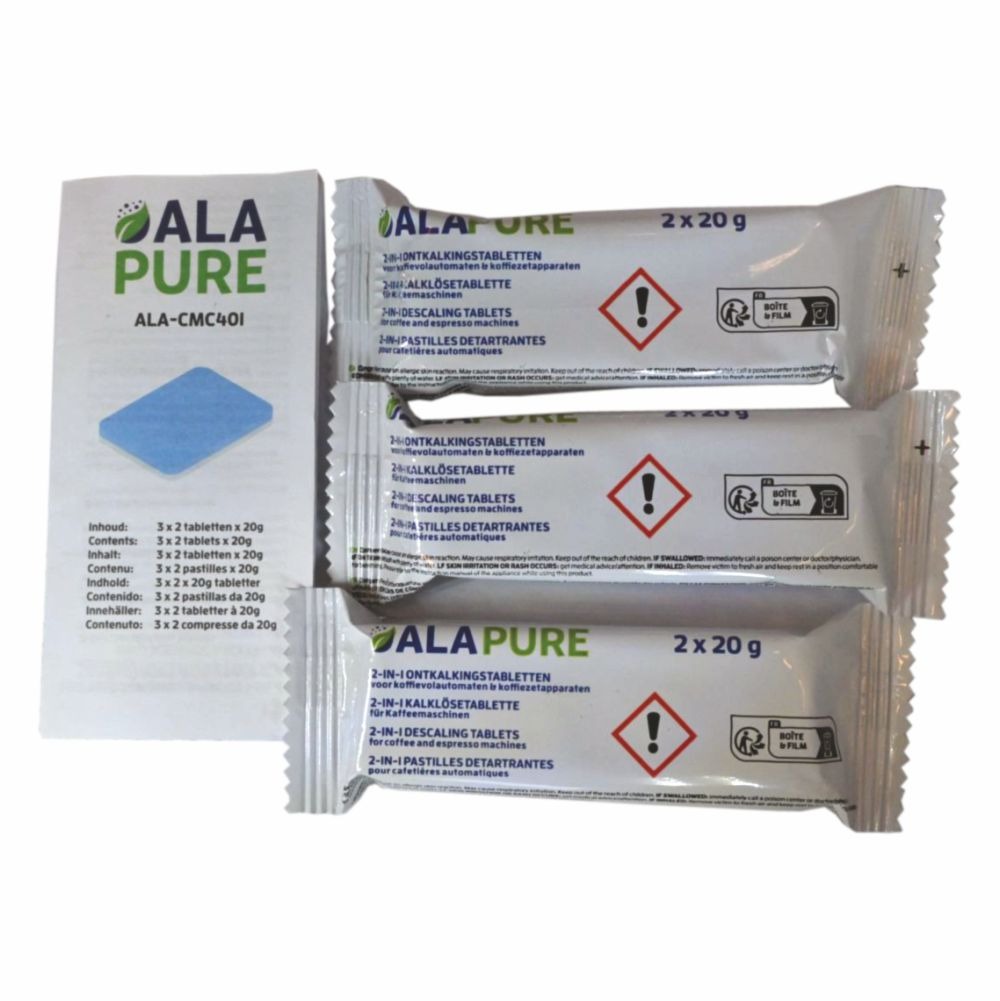 Alapure Universal 2-in-1 Entkalkungstabletten ALA-CMC401 (6x20gr)