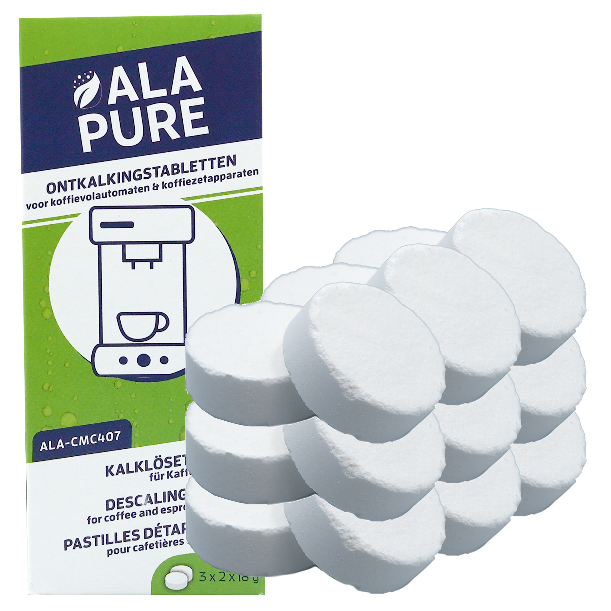 Alapure Entkalkungstabletten geeignet für Tassimo TCZ6004 (6 Stk.)