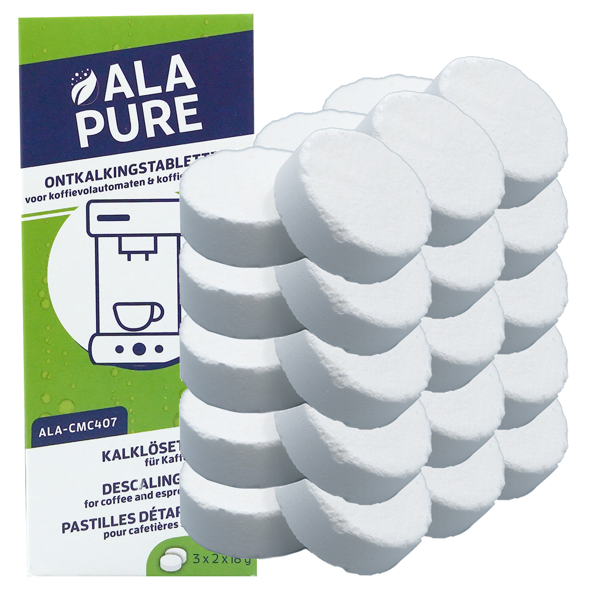 Alapure Entkalkungstabletten geeignet für Tassimo TCZ6004 (6 Stk.)