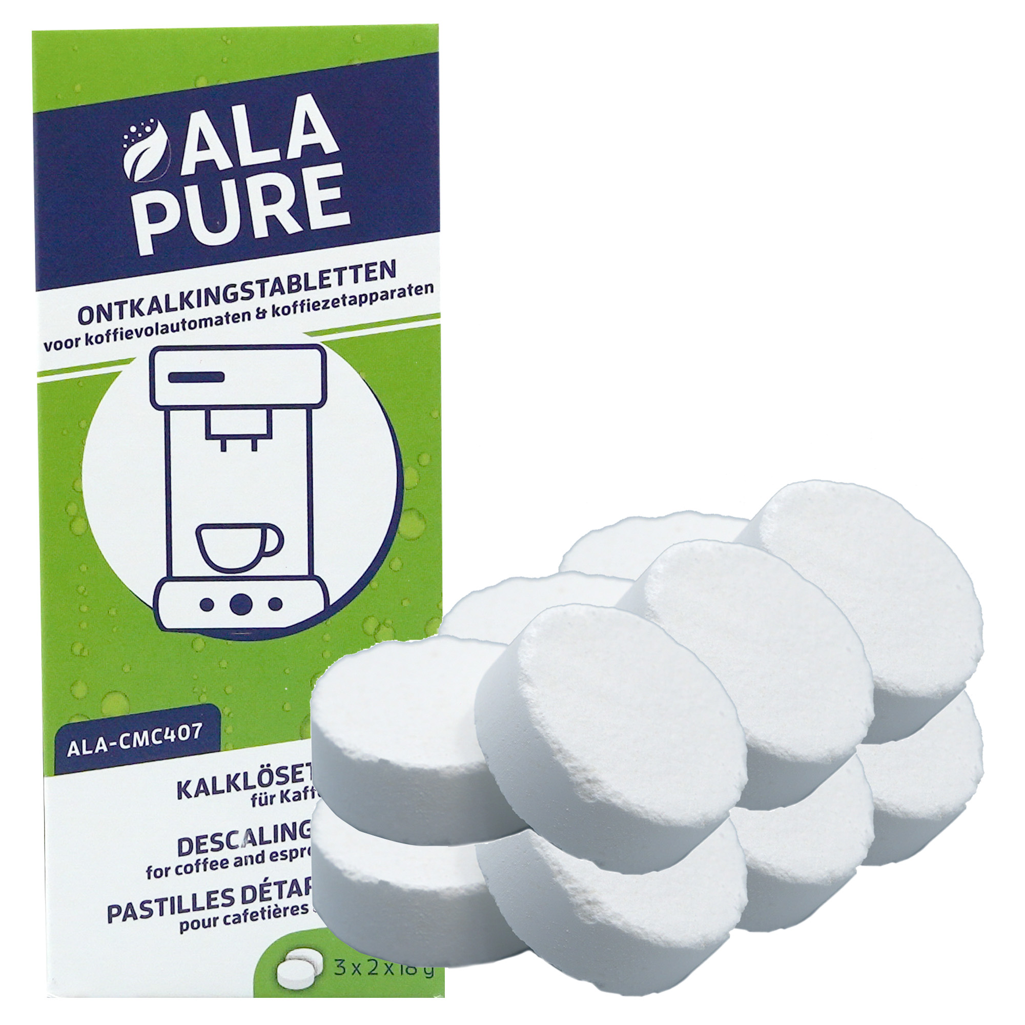 Alapure Entkalkungstabletten geeignet für Tassimo TCZ6004 (6 Stk.)